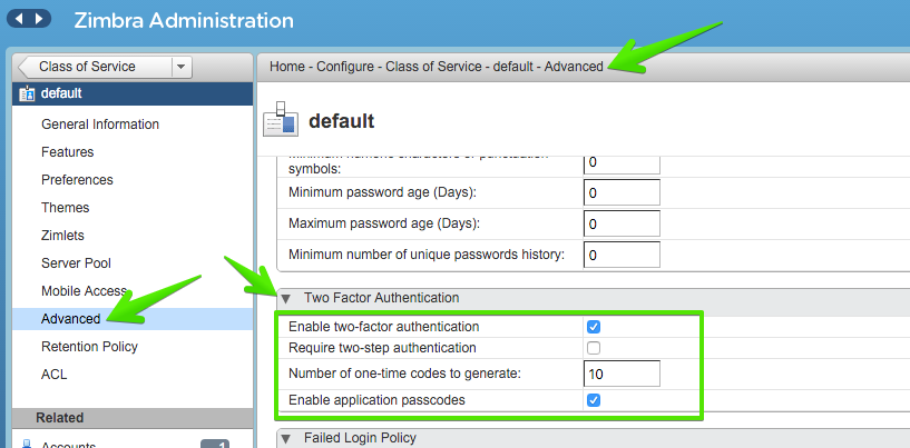 zimbra two-factor authentication