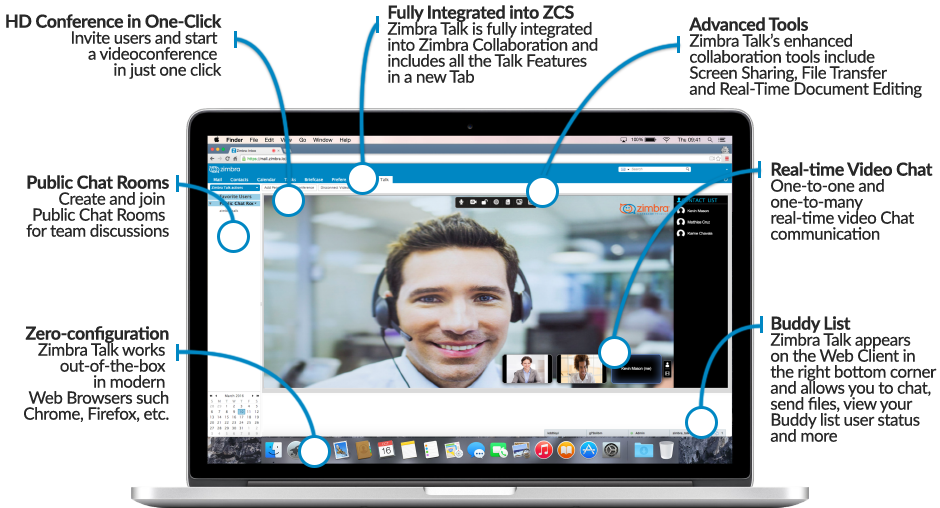 Zimbra Talk infografica
